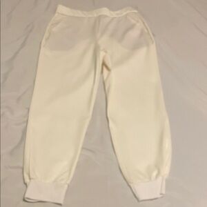 Women Cream Jogger Pants